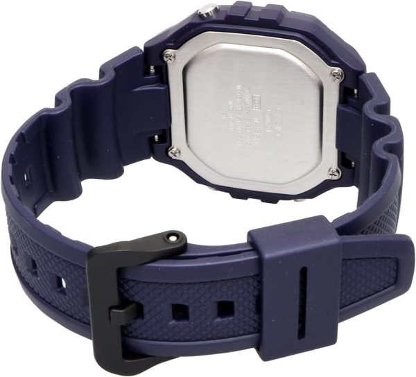 ساعت مچی دیجیتال کاسیو مدل W-218H-2AVDF ضد آب با بند رزین