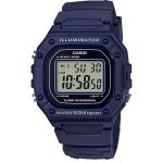 ساعت مچی دیجیتال کاسیو مدل W-218H-2AVDF ضد آب با بند رزین