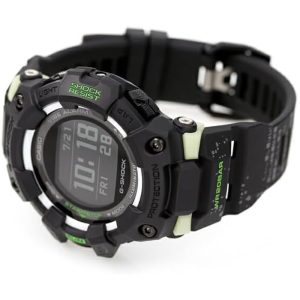 ساعت مچی مردانه کاسیو مدل GBD-100LM-1DR دایره ای با بند رزین ضد آب ۲۰ اتم