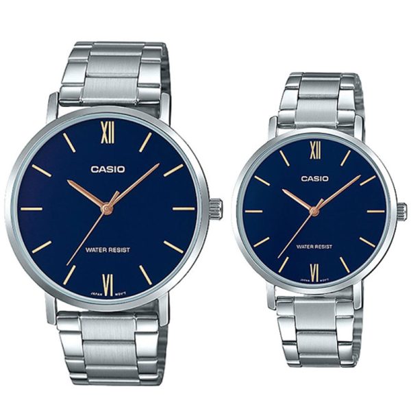 ساعت مچی مردانه کاسیو مدل MTP-VT01D-2BUDF با بند استیل ضد زنگ