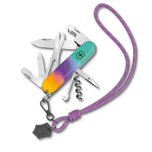 Victorinox Swiss Army Knife Companion Sydney Style, (9.1 cm) Green, ABS/Cellidor Scale, 1.3909.E222| Outdoor Multitool Medium Pocket Knife With Scissors, Gift For Him And Her