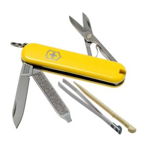 چاقو 7 کاره ویکتورینوس مدل Classic SD Yellow رفرنس 0.6223.8