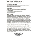 بازی تاس جنتلمن هاردور مدل Push Your Luck Dice Game