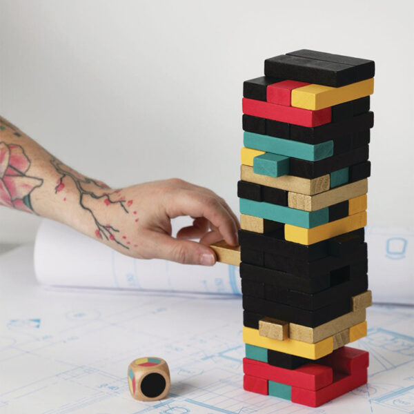 جنگا چوبی جنتلمنز هاردور مدل Wooden Tumbling Blocks