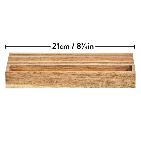 نظم دهنده و استند جنتلمن هاردور مدل Wooden Desk Organizer & Phone Stand
