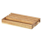 نظم دهنده و استند جنتلمن هاردور مدل Wooden Desk Organizer & Phone Stand