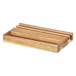 نظم دهنده و استند جنتلمن هاردور مدل Wooden Desk Organizer & Phone Stand