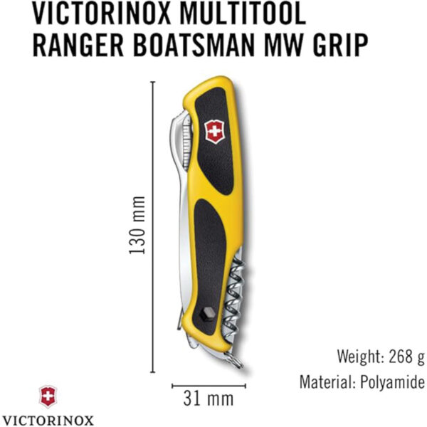 چاقوی جیبی ویکتورینوکس مدل Outdoor Ranger Boatsman MW Grip