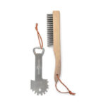 کیت تمیزکننده باربیکیو جنتلمنز هاردور مدل BBQ Care Kit Grill scraper & wire brush