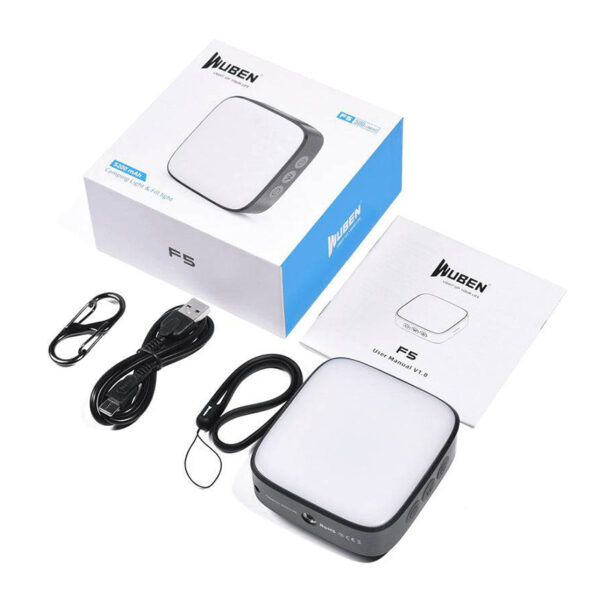 چراغ قوه و پاوربانک ووبن مدل F5