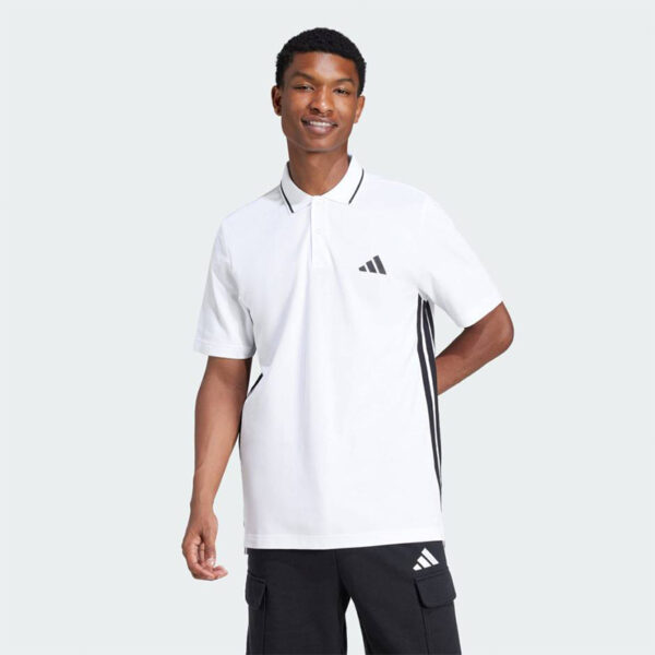 پلوشرت مردانه آدیداس مدل essentials 3-stripes pique polo