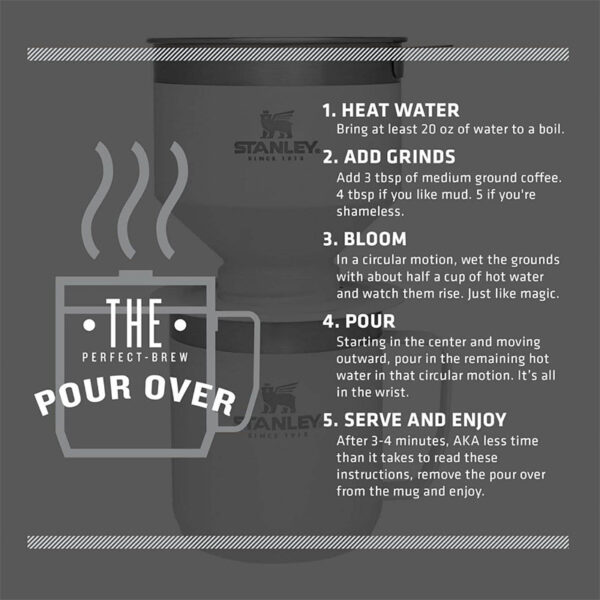 قهوه ساز فیلتر استنلی مدل The Camp Pour Over Coffee Set