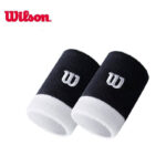 مچ بند ویلسون مدل EXTRA WIDE WRISTBAND 2PACK سفید مشکی