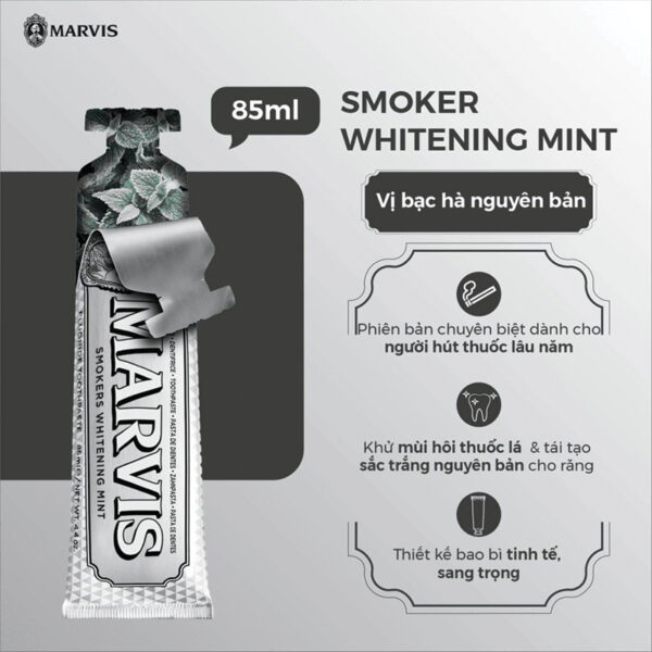 خمیردندان مارویس مدل Smokers Whitening Mint