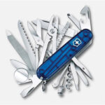 چاقو ویکتورینوکس مدل SWISS CHAMP Blue Trans رفرنس 1.6795.T2