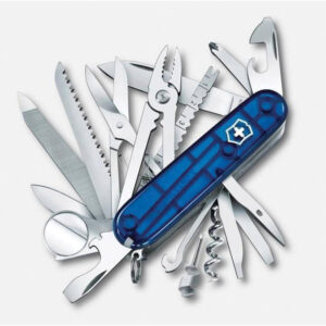 چاقو ویکتورینوکس مدل SWISS CHAMP Blue Trans رفرنس 1.6795.T2