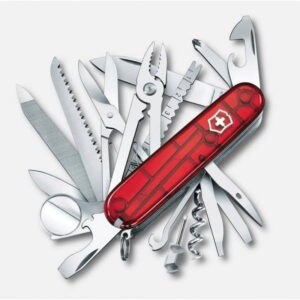 چاقو ویکتورینوکس مدل SWISS CHAMP Red Trans رفرنس 1.6795.T