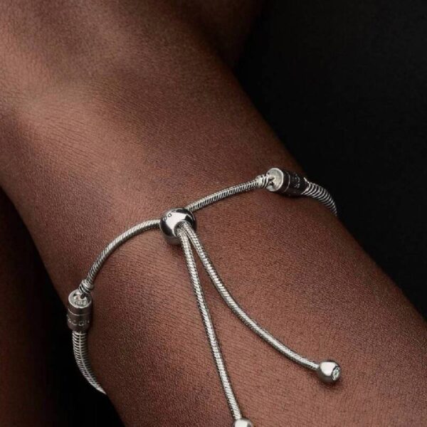 دستبند پاندورا مدل Snake chain-armband met schuifsluiting REF: 599652c01-2