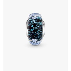 آویزی خاص پاندورا مدل Wavy Dark Blue Murano Glass Ocean