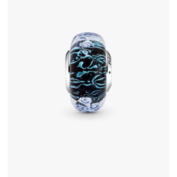 آویزی خاص پاندورا مدل Wavy Dark Blue Murano Glass Ocean