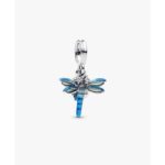 پلاک سنجاقک پاندورا مدل Double Dangle Dragonfly Charm 793745c01