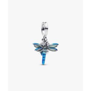پلاک سنجاقک پاندورا مدل Double Dangle Dragonfly Charm 793745c01
