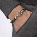 دستبند امگا مشکی طوسی مدل Aqua Sailing - تصویر 2