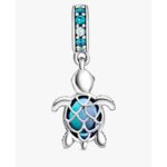پلاک لاک‌پشت پاندورا مدل Murano Glass Sea